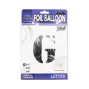 Habile Foil Letter Balloon Silver 17in