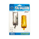 Habile Foil Letter Balloon Silver 17in