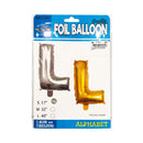 Habile Foil Letter Balloon Silver 17in