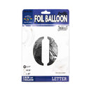 Habile Foil Letter Balloon Silver 17in