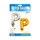 Habile Foil Letter Balloon Silver 17in