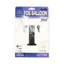 Habile Foil Letter Balloon Silver 17in