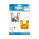 Habile Foil Letter Balloon Silver 17in