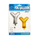 Habile Foil Letter Balloon Silver 17in