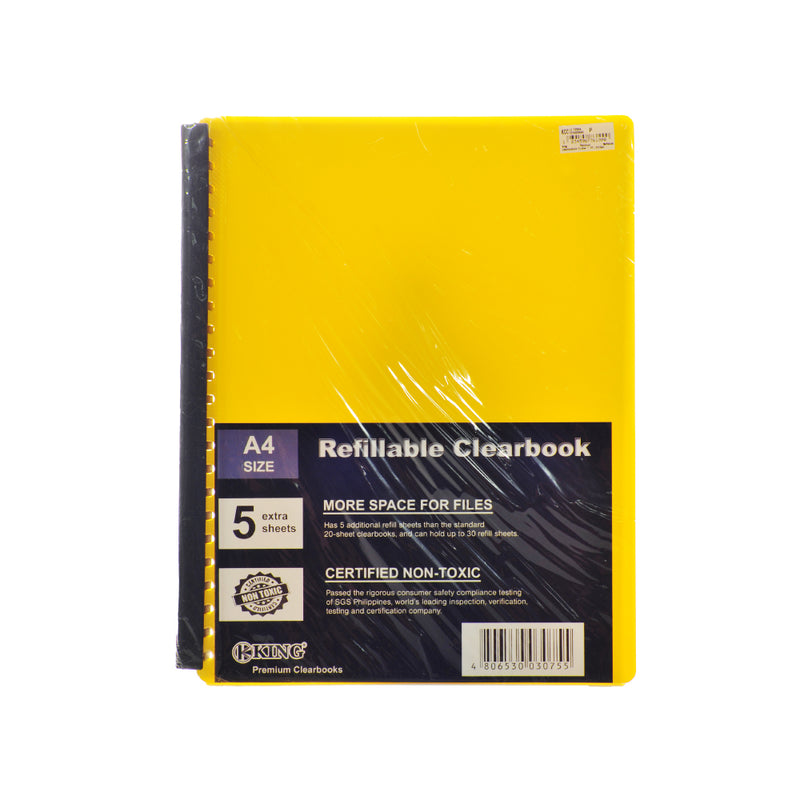 King Premium Refillable Clearbook A4