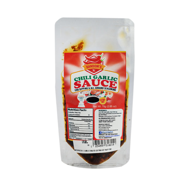 Dandom's Chili Garlic Sauce Extra Hot SUP 75g