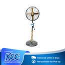 Asahi Stand Fan Wooden Blade 16" Black