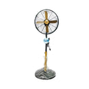 Asahi Stand Fan Wooden Blade 16" Black