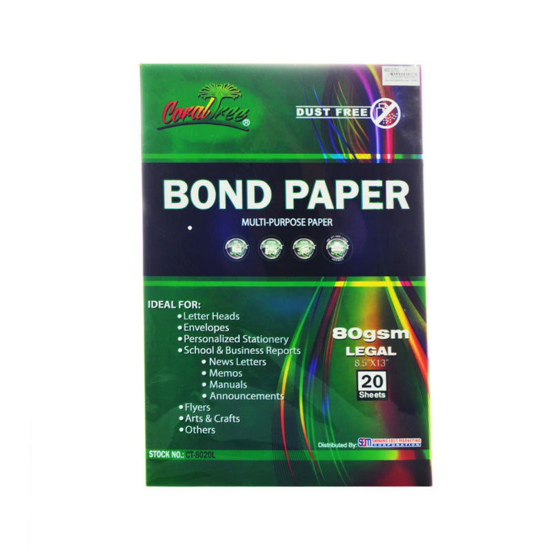 Coral Tree Bond Paper 80gsm 20's