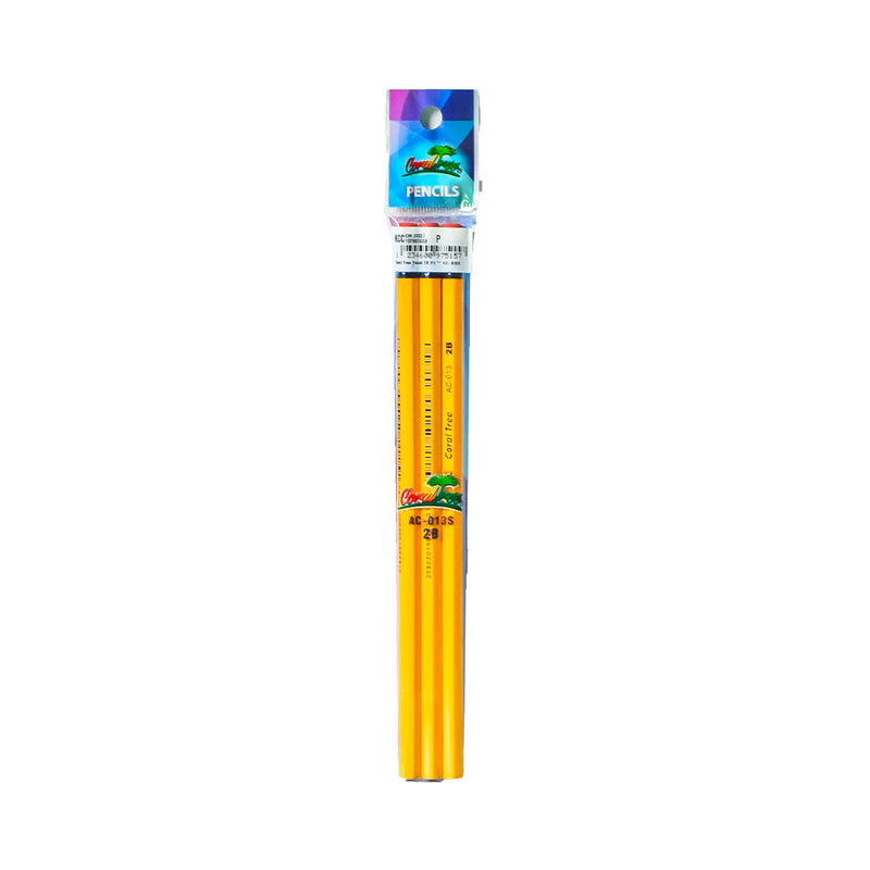 Coral Tree Pencil 2B 3’s