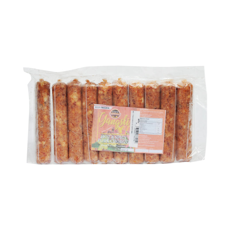 C And T Pork Chorizo Hot And Spicy 500g