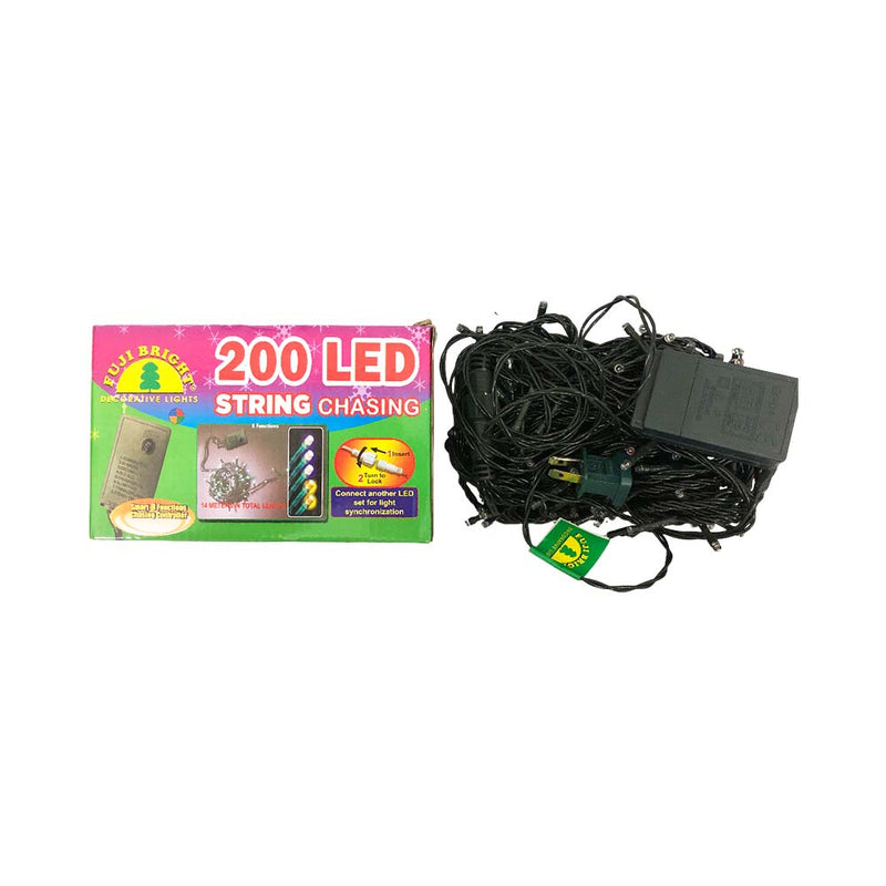 Fuji Bright 200 LED Christmas Light Chasing Light Green Wire