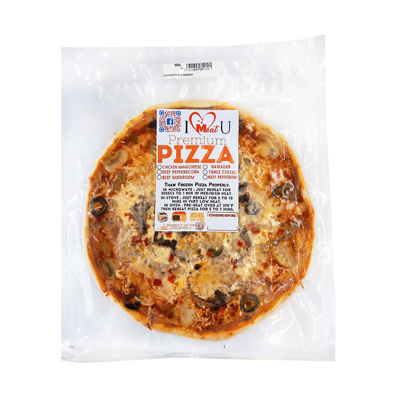 I Meat U Pizza Pie Beef Mushroom 7in