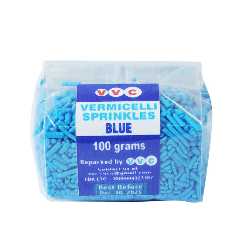VVC Vermicelli Sprinkles Blue 100g