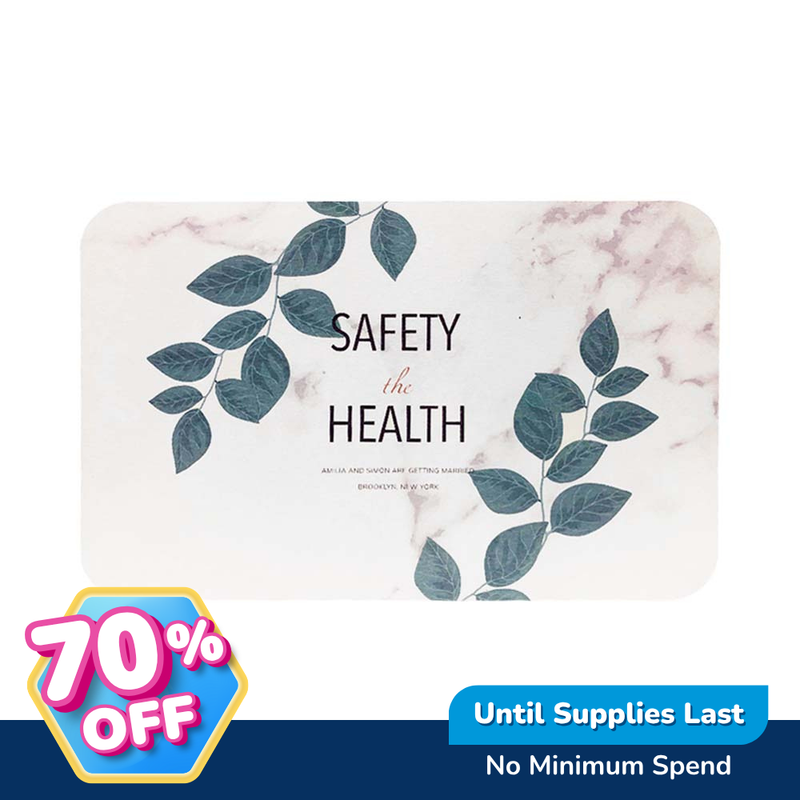 Ideal Living Diatomite Bath Mat Printed 60 x 39cm