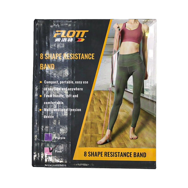 Flott FCP-1208 8 Shape Resistance Band Pink