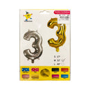 Haqingqing Number Foil Balloon Gold 32in