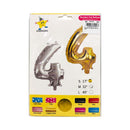 Haqingqing Number Foil Balloon Gold 32in