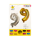 Haqingqing Number Foil Balloon Gold 32in