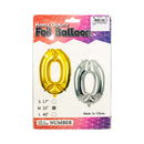 Haqingqing Number Foil Balloon Silver 32in