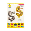 Haqingqing Number Foil Balloon Silver 32in