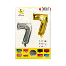 Haqingqing Number Foil Balloon Silver 32in