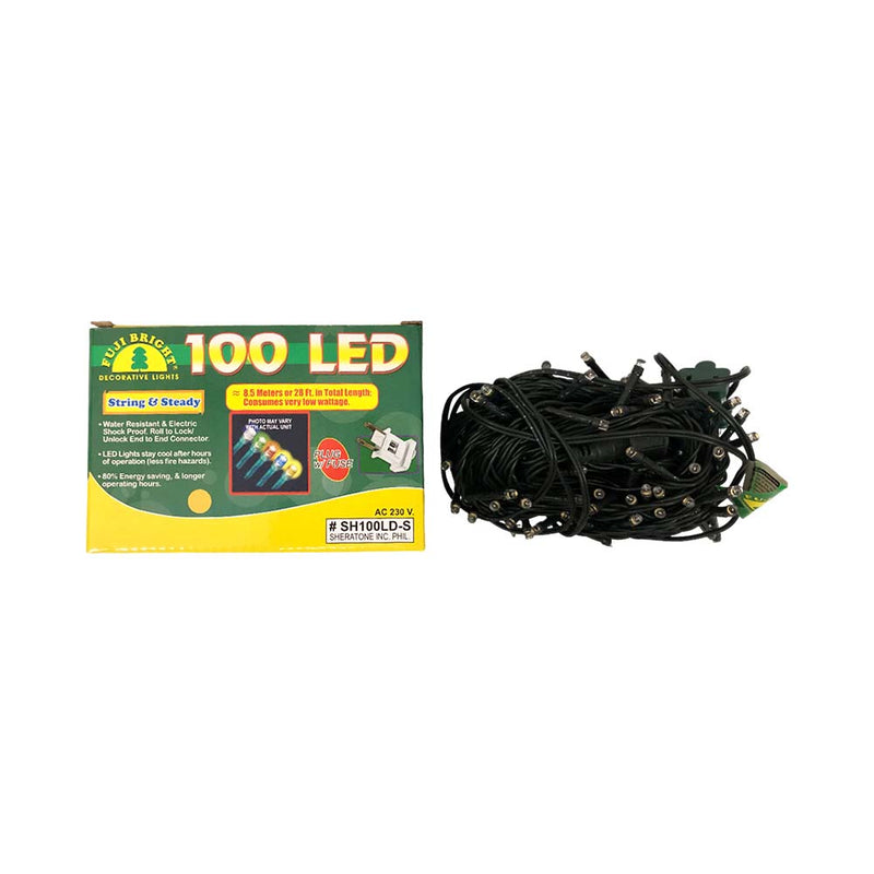 Fuji Bright 100 LED Steady String Light With End Connector