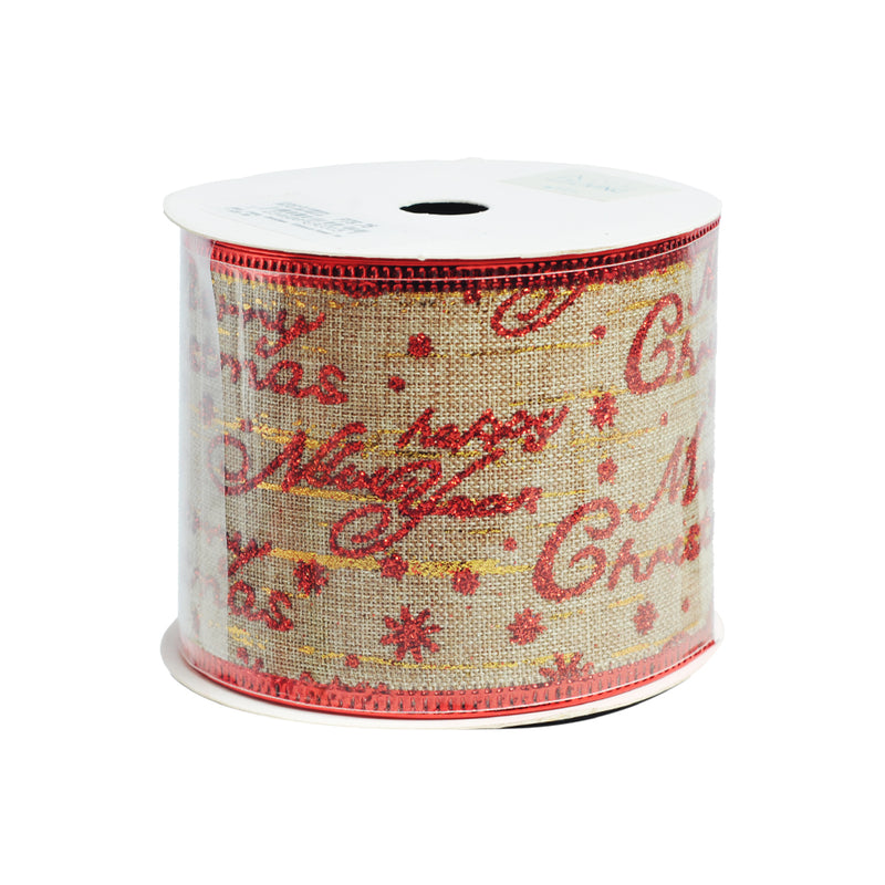 Ideal Living Christmas Ribbon 6.3cmx2.7m