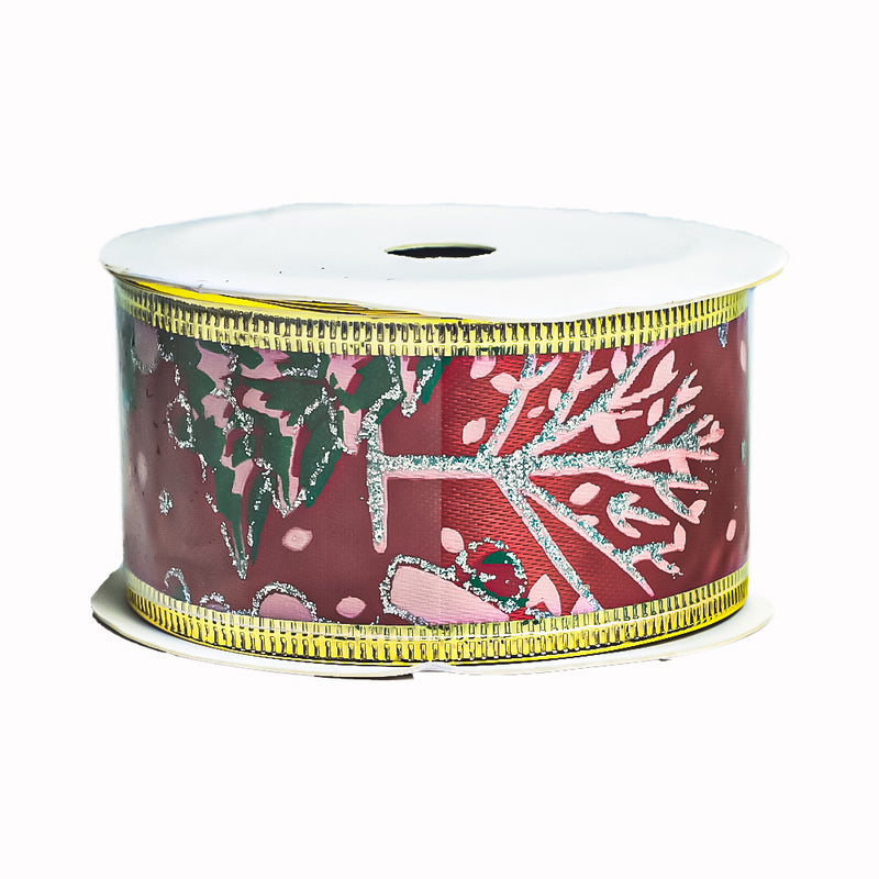 Ideal Living Christmas Ribbon 3.8cm x 2.7m