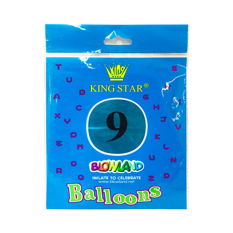 DNK Foil Balloon Plain Blue 16in 1's
