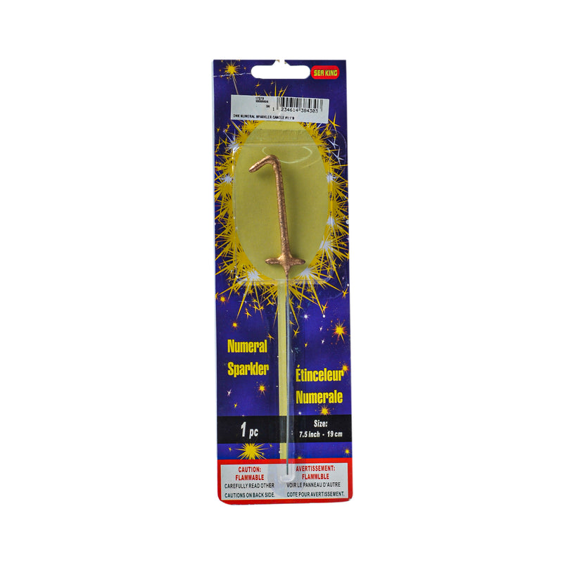 DNK Numeral Sparkler Candle 1's