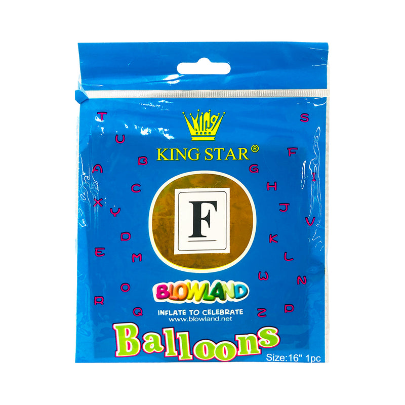 DNK Foil Balloon Gold 16in 1's