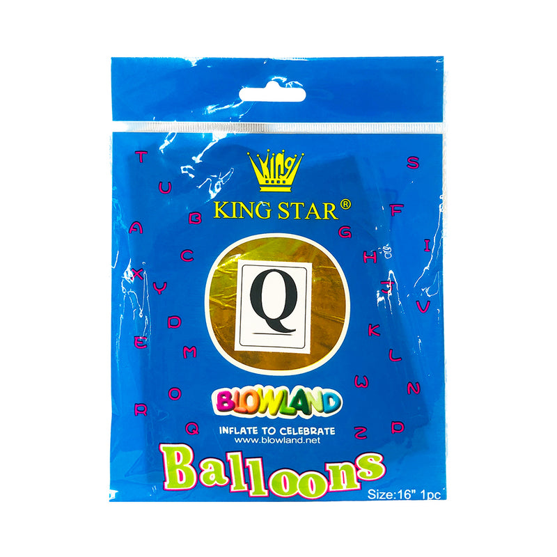 DNK Foil Balloon Gold 16in 1's