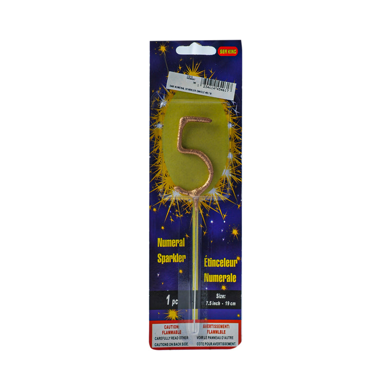 DNK Numeral Sparkler Candle 1's