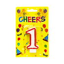 Cheers Numeral Candle