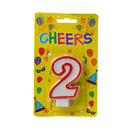 Cheers Numeral Candle