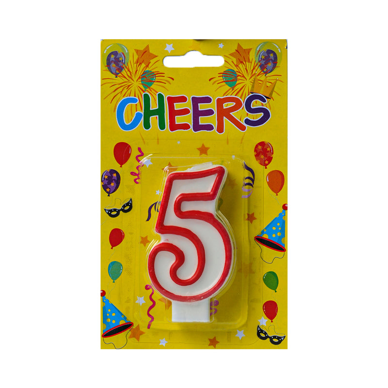 Bw Cheers Numeral Candle