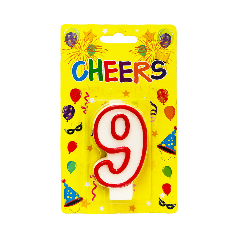 Cheers Numeral Candle