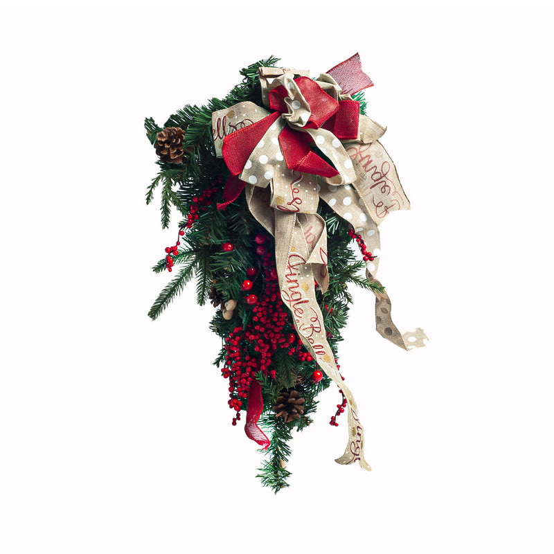 Ideal Living Teardrop Wreath Hanging Decor