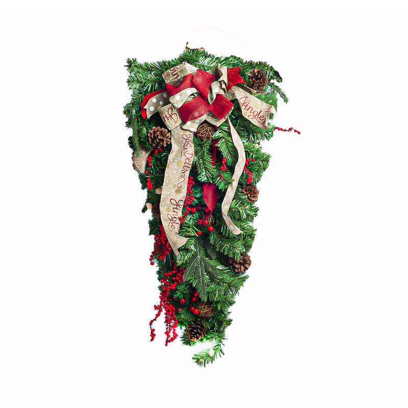 Ideal Living Teardrop Wreath Hanging Decor