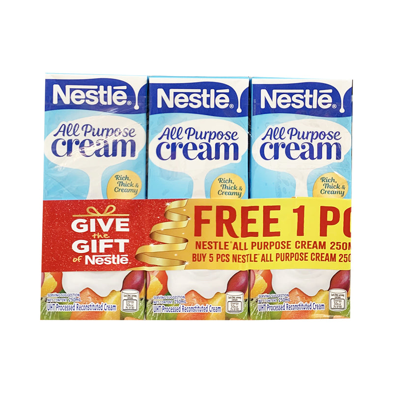 Nestle All-Purpose Cream Original 250ml x 5's + 1