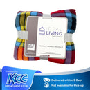 Ideal Living Checkered Fleece Blanket Assorted