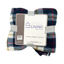 Ideal Living Checkered Fleece Blanket Assorted