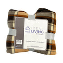 Ideal Living Checkered Fleece Blanket Assorted