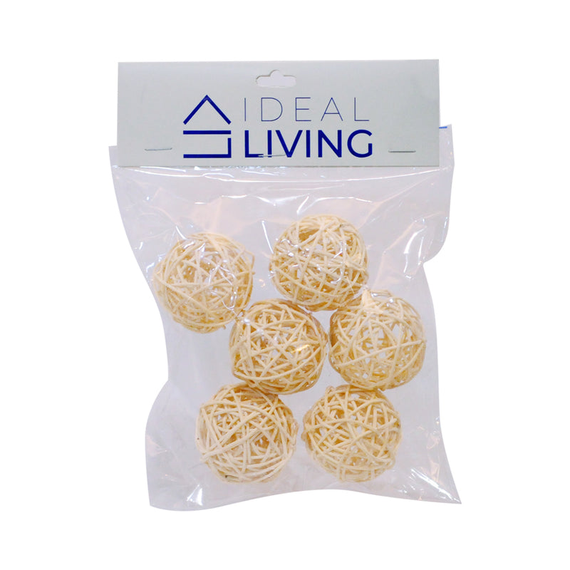 Ideal Living Christmas Rattan Ball 6 in 1