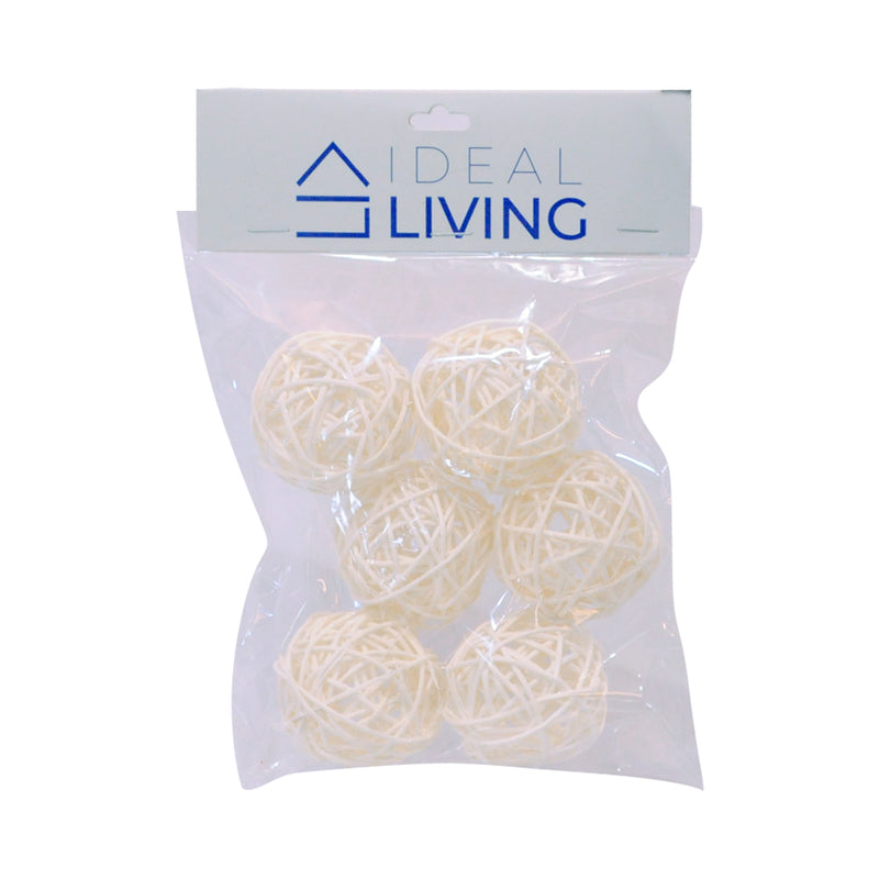 Ideal Living Christmas Rattan Ball 6 in 1