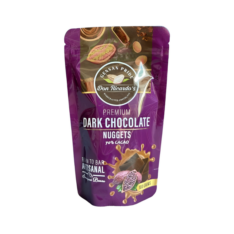 Don Ricardo's Premium Dark Chocolate Nuggets 70% Cacao 100g