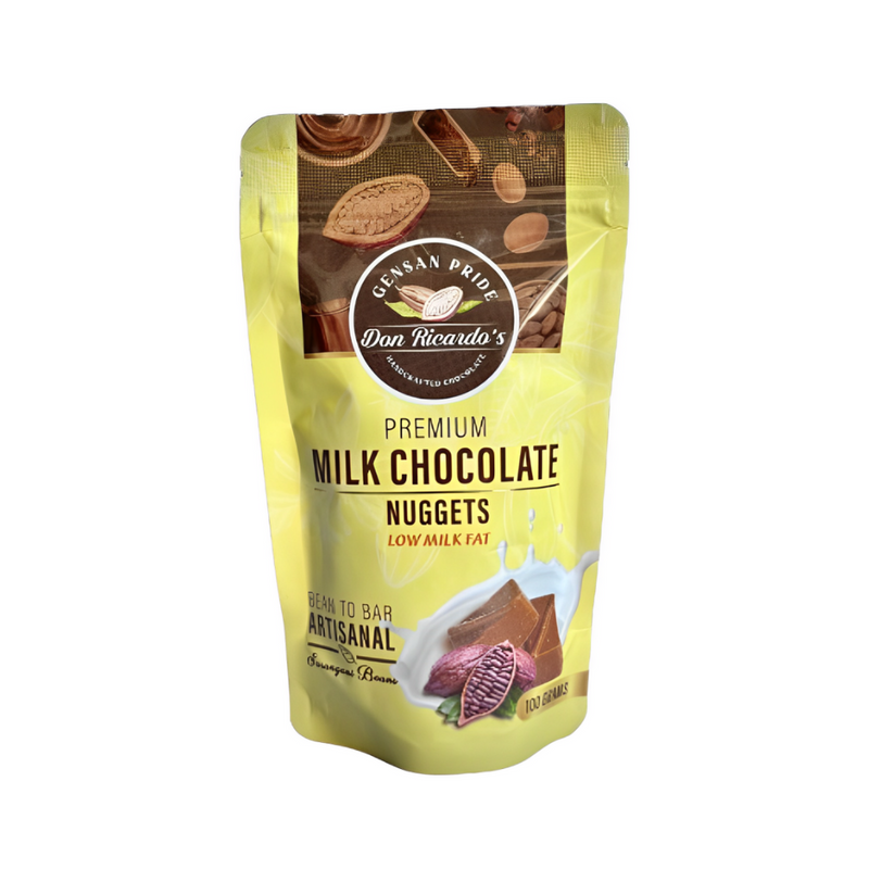 Don Ricardo's Premium Milk Chocolate Nuggets Low Milk Fat 100g