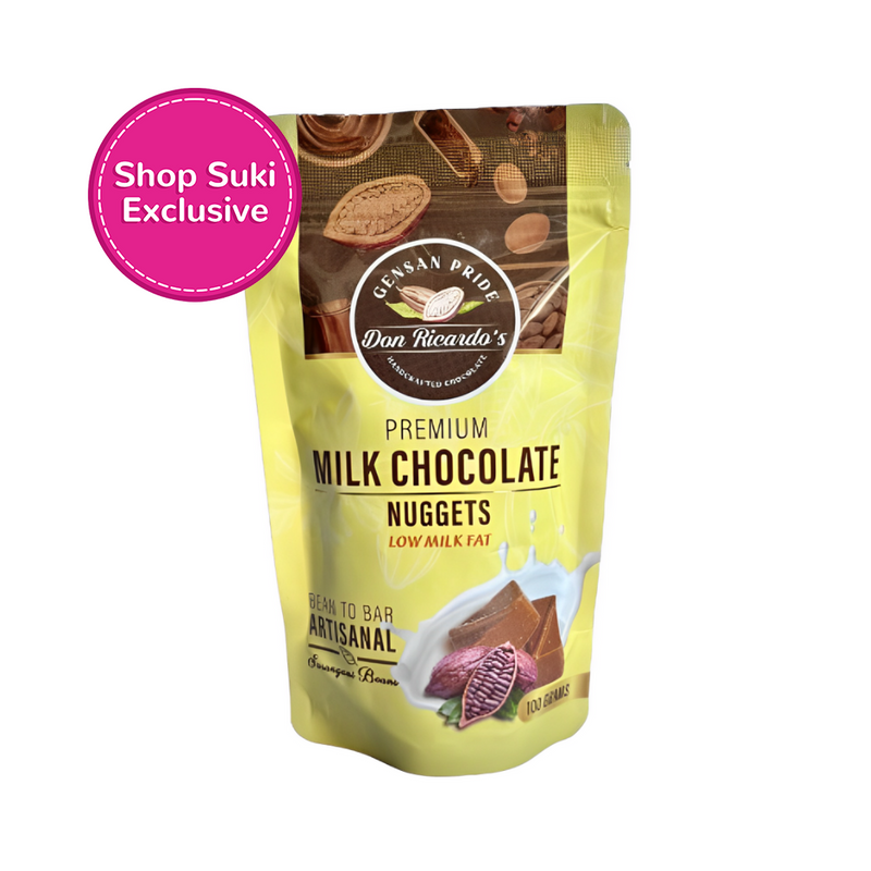 Don Ricardo's Premium Milk Chocolate Nuggets Low Milk Fat 100g