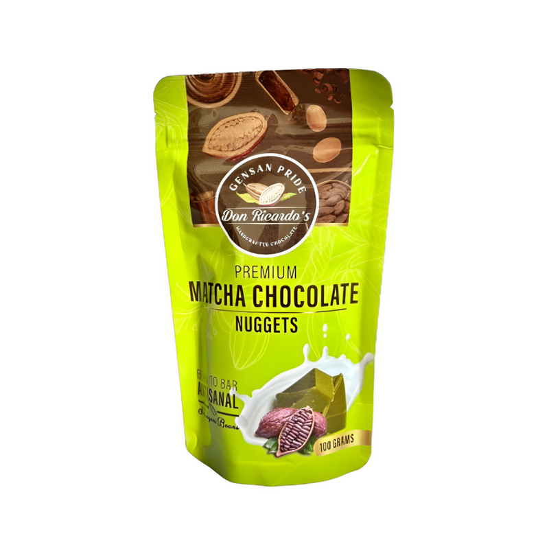 Don Ricardo's Premium Matcha Chocolate Nuggets 100g